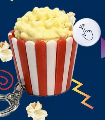 Popcorn Clicker Keychain